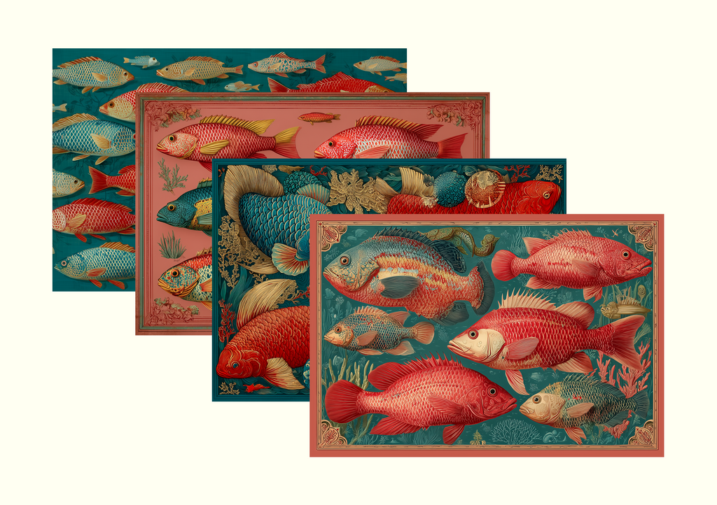 The Collector's Trio — 3 Placemat Pads | 120 Placemats · 12 Designs