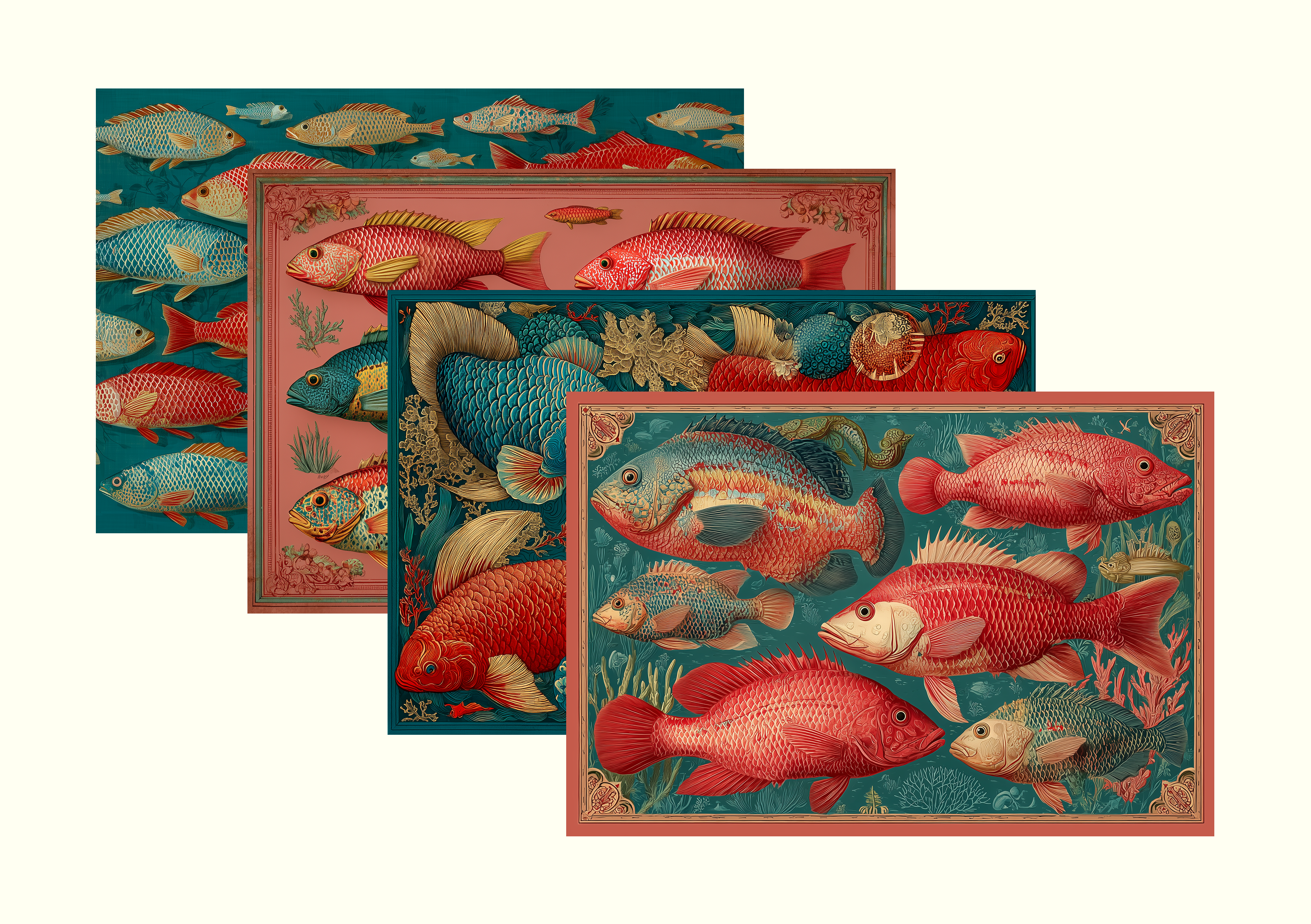 The Collector's Trio — 3 Placemat Pads | 120 Placemats · 12 Designs