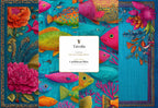 Caribbean Bliss pad cover — Tavola limited edition, four designs, 40 luxury disposable placemats