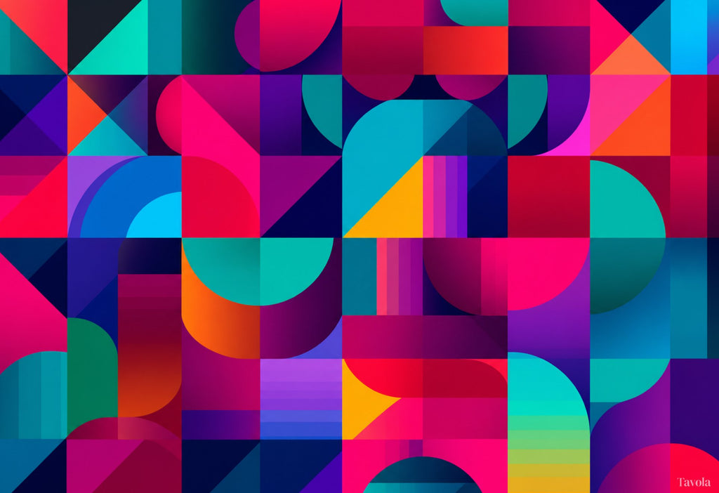 The Full Table — Mosaico bold geometric disposable paper placemat