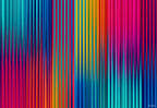 Mosaico placemat design — vertical gradient color-field lines, flat view